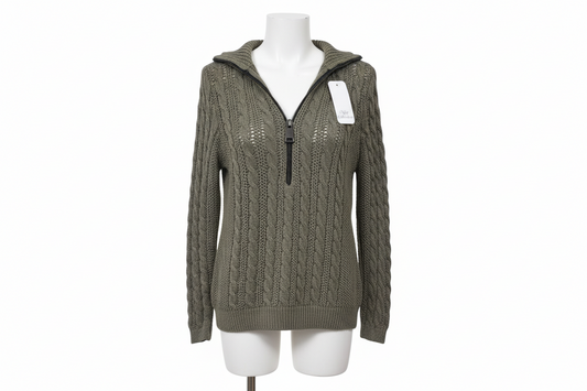 Pull Khaki Chic – L’indispensable cosy & tendance 💚