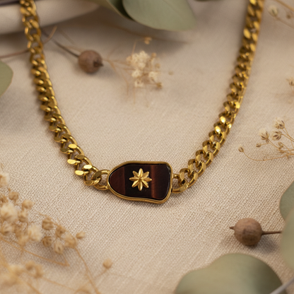 Collier Bohm Étoile Ambre