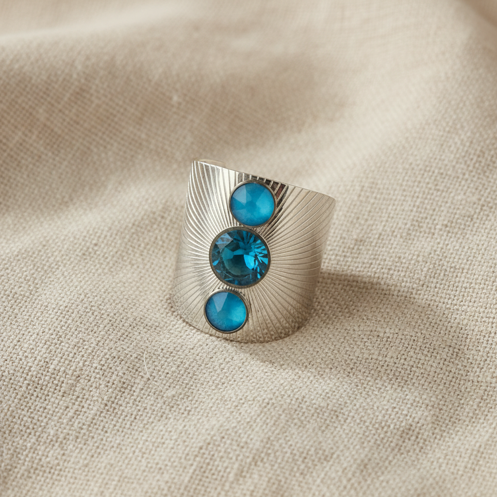 Bague Bohm – Chevailière Turquoise Argenté