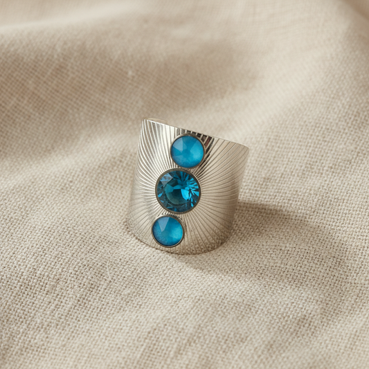 Bague Bohm – Chevailière Turquoise Argenté